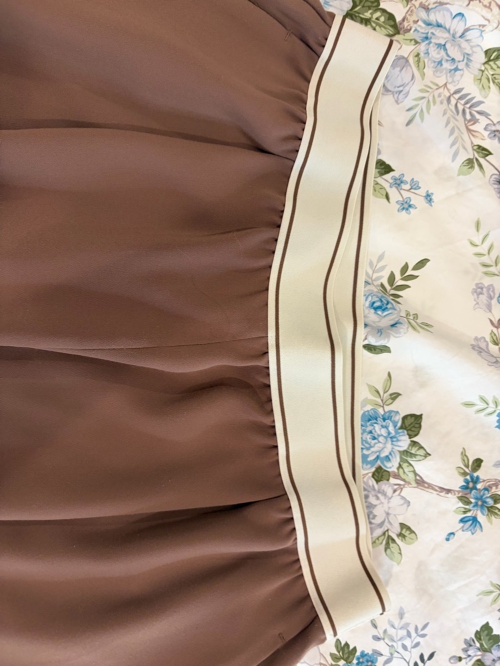 Reiss Wide Leg Palazzo Pants in Brown - Picture 3 of 6